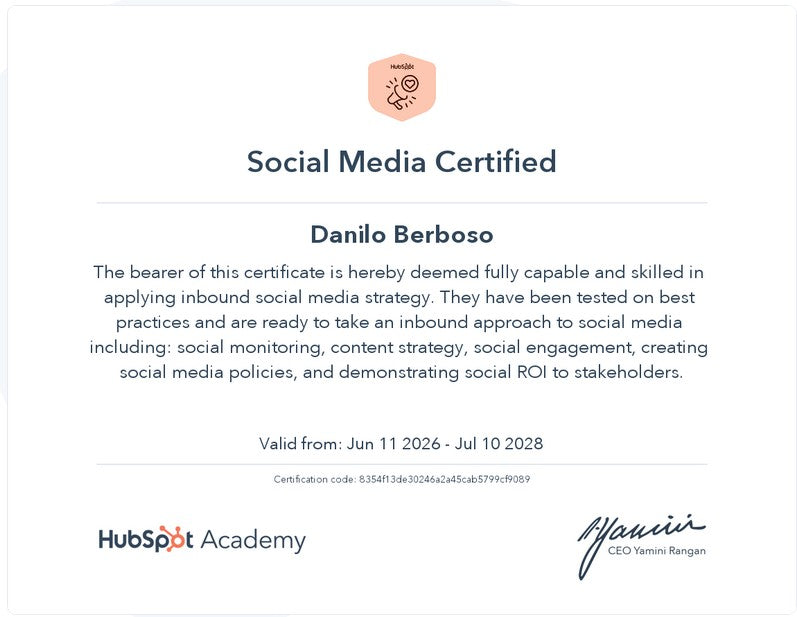 Social Media and Digital Marketing Certifications and Training